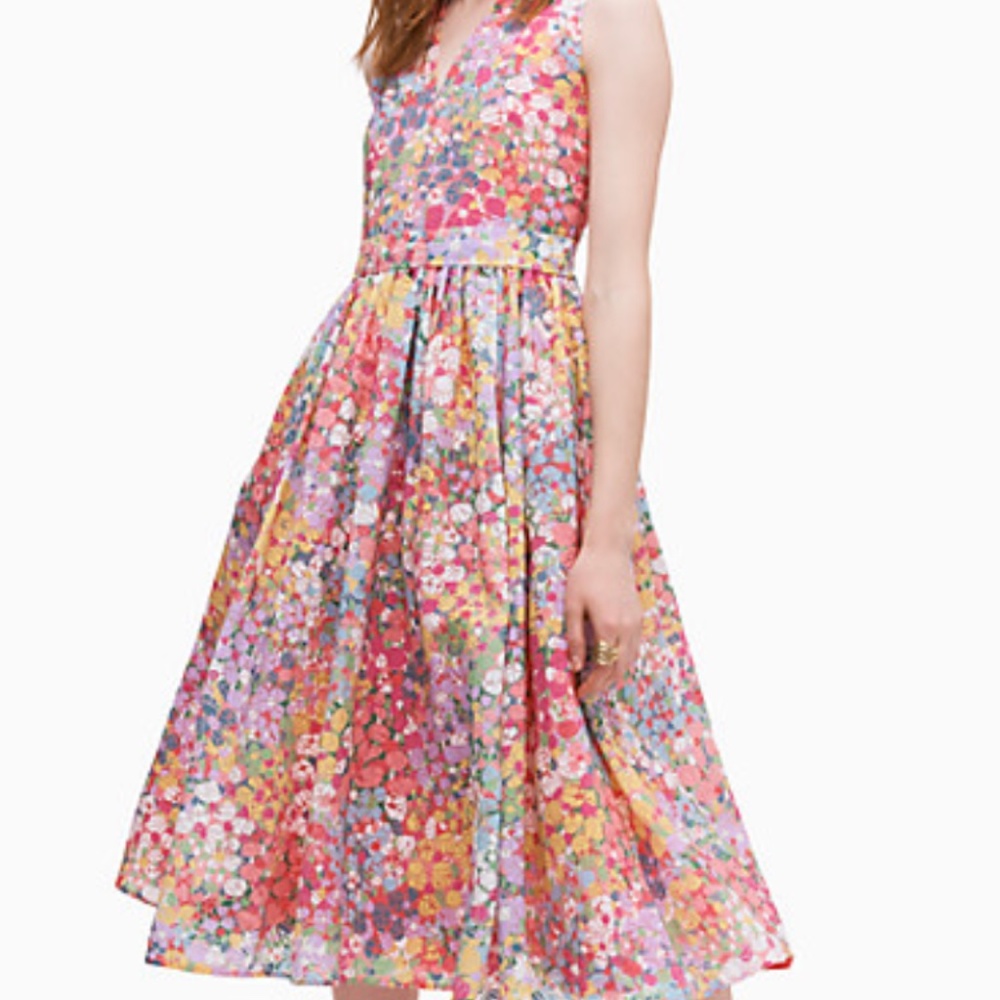 ISO KATE SPADE floral dots burnout dress
